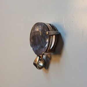 Sterling silver pendant gorgeous stone stamped